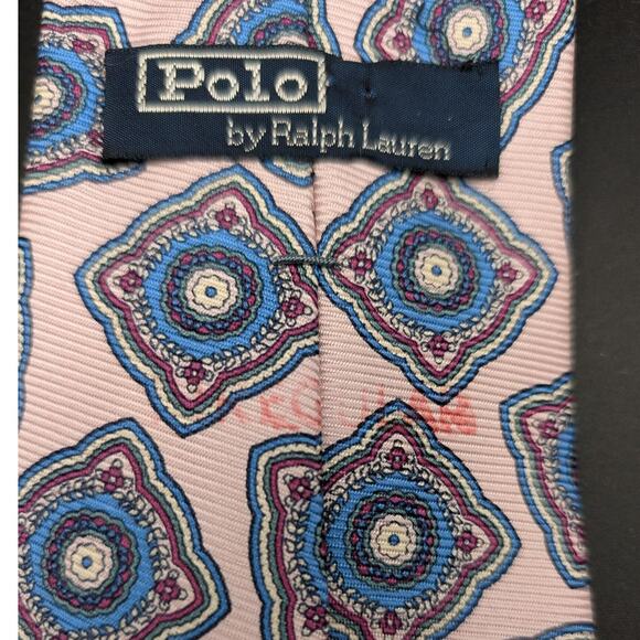 Polo Ralph Lauren 6 Silk Tie Lot Mens Striped Crest Medallion Polo Player Preppy - Picture 7 of 16